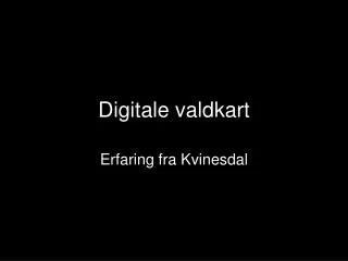 digitale valdkart