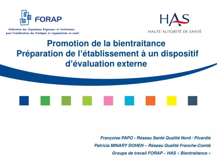 promotion de la bientraitance pr paration de l tablissement un dispositif d valuation externe