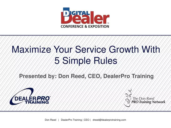 maximize your service growth with 5 simple rules