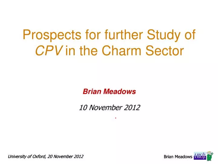 prospects for further study of cpv in the charm sector