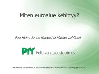 m iten euroalue kehittyy