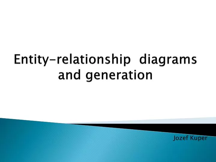 entity relationship diag rams a nd generation