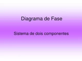 diagrama de fase