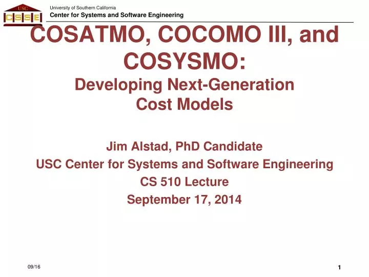 cosatmo cocomo iii and cosysmo developing next generation cost models