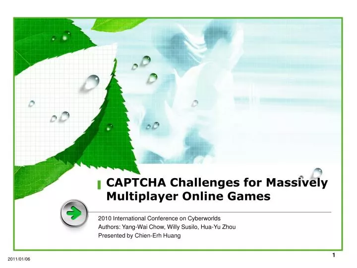 captcha challenges for massively multiplayer online games