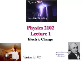 Physics 2102 Lecture 1