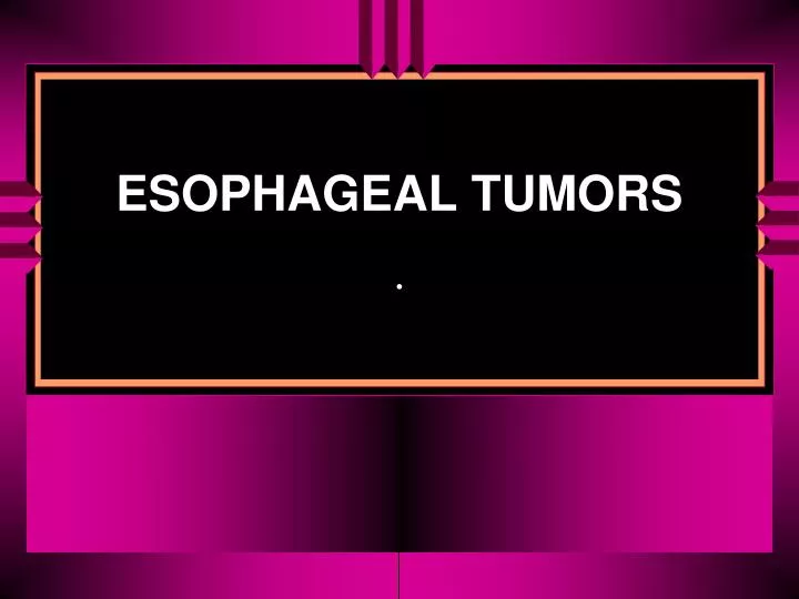 esophageal tumors