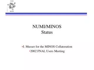 NUMI/MINOS Status