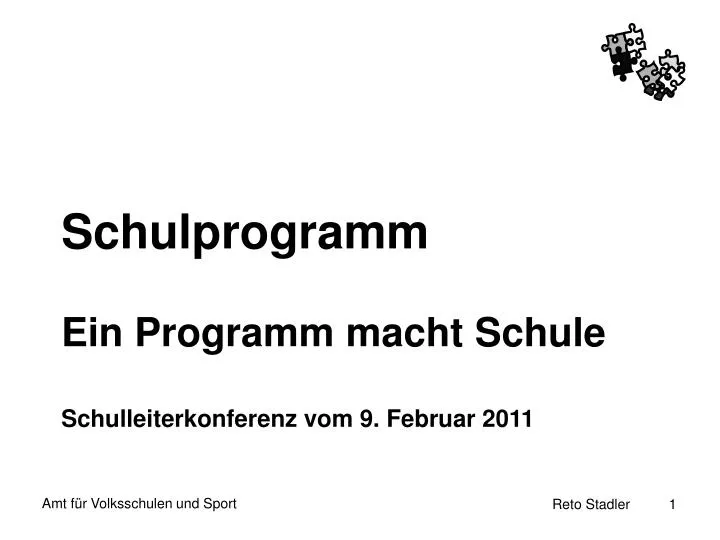 schulprogramm ein programm macht schule schulleiterkonferenz vom 9 februar 2011