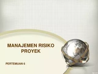 manajemen risiko proyek