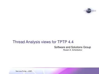 Thread Analysis views for TPTP 4.4