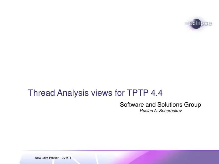 thread analysis views for tptp 4 4