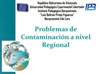 problemas de contaminaci n a nivel regional