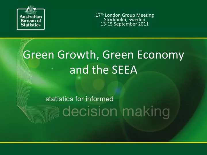 green growth green economy and the seea
