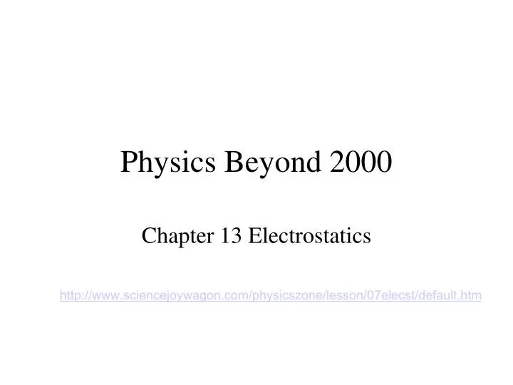 physics beyond 2000