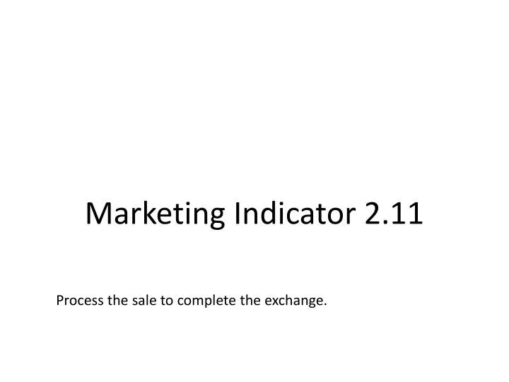 marketing indicator 2 11