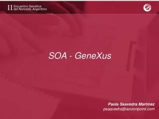 soa genexus