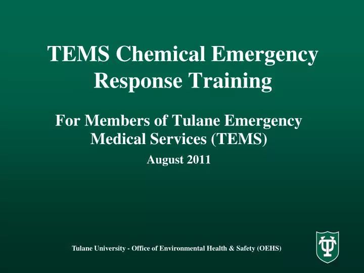 tems chemical emergency response training