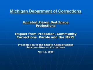 Michigan Department of Corrections