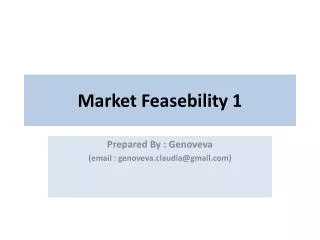 Market Feasebility 1