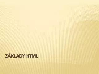 z klady html