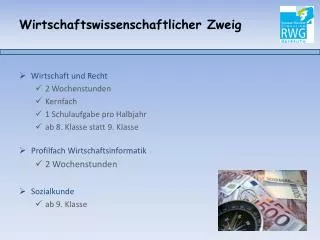 wirtschaftswissenschaftlicher zweig