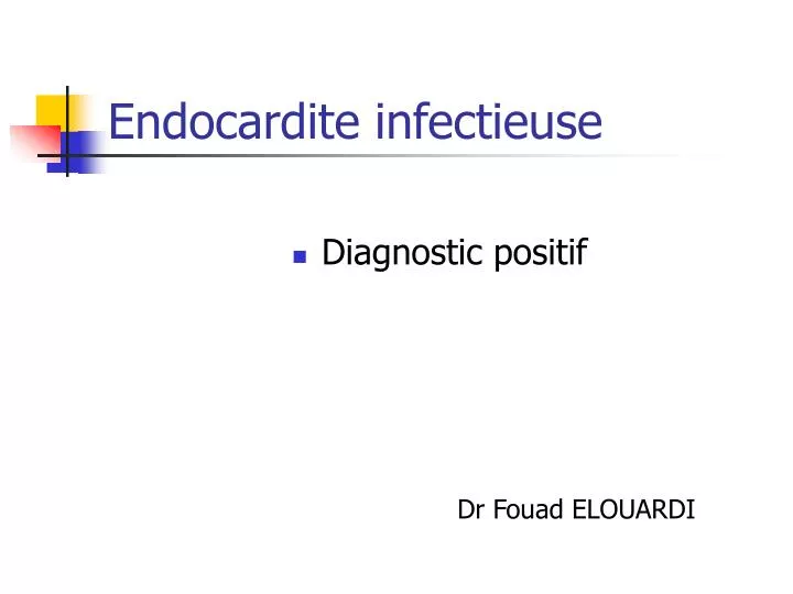 endocardite infectieuse