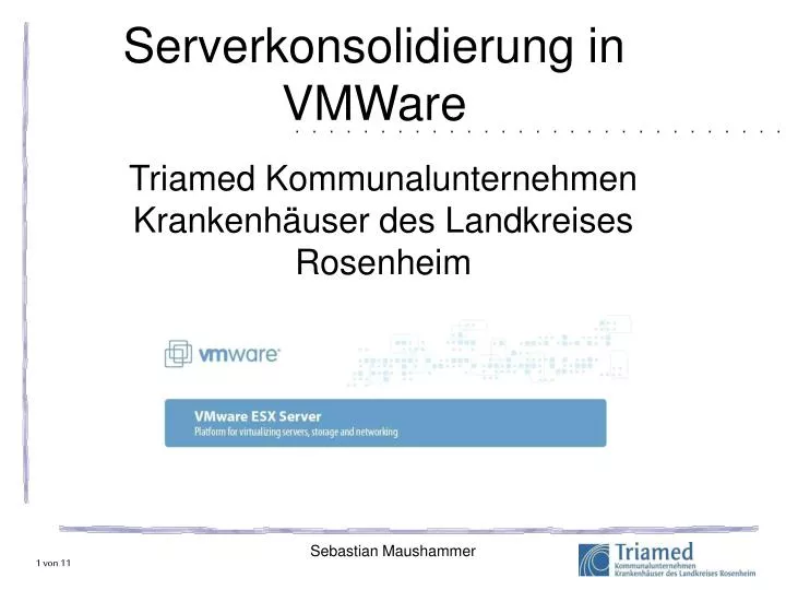 serverkonsolidierung in vmware