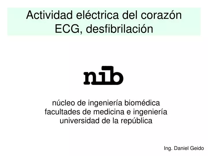 actividad el ctrica del coraz n ecg desfibrilaci n