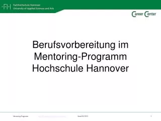 berufsvorbereitung im mentoring programm hochschule hannover