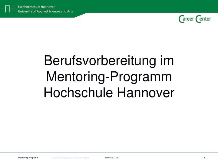 berufsvorbereitung im mentoring programm hochschule hannover