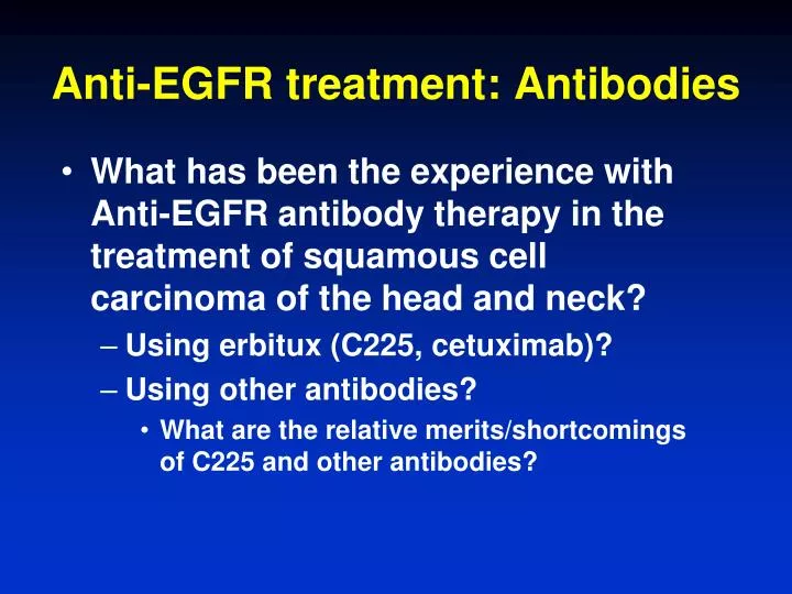 anti egfr treatment antibodies
