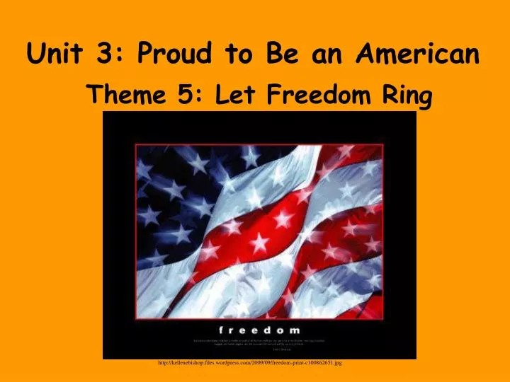 unit 3 proud to be an american