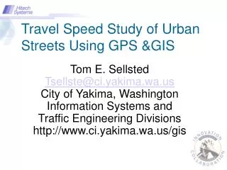Travel Speed Study of Urban Streets Using GPS &amp;GIS