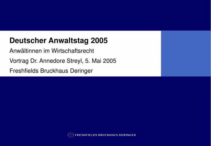 deutscher anwaltstag 2005