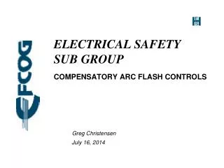 ELECTRICAL SAFETY SUB GROUP