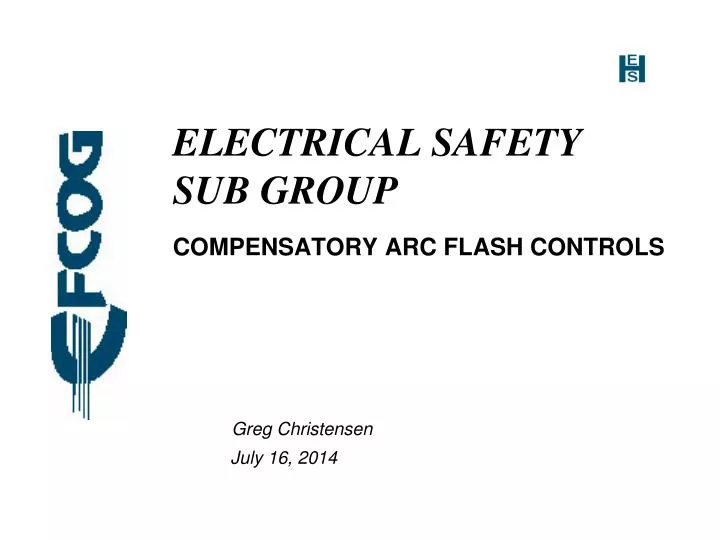 electrical safety sub group
