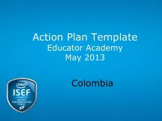 Action Plan Template Educator Academy May 2013