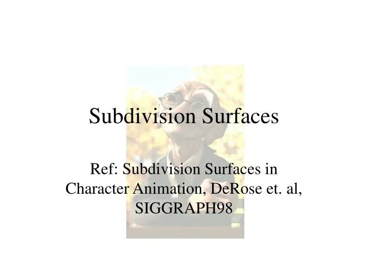 subdivision surfaces