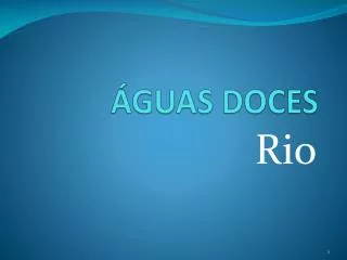 guas doces