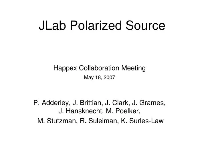 jlab polarized source