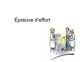 preuve d effort