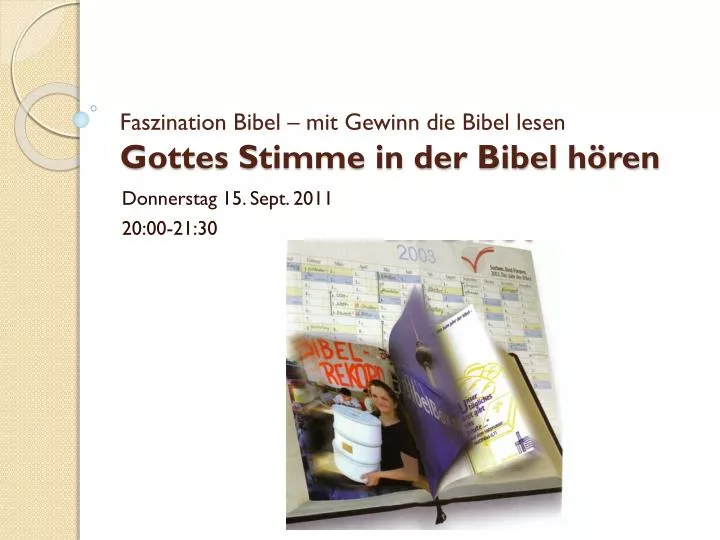 faszination bibel mit gewinn die bibel lesen gottes stimme in der bibel h ren