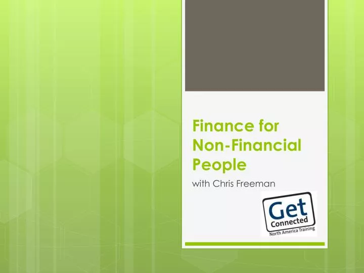 finance for non financial people