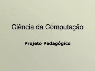 ci ncia da computa o
