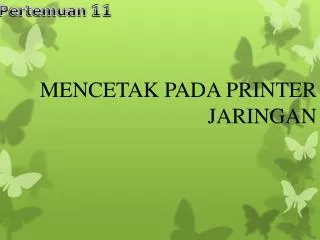 mencetak pada printer jaringan