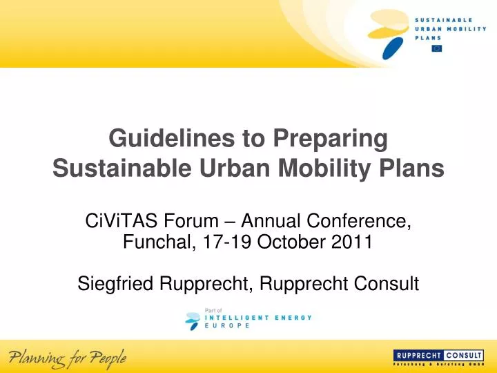 guidelines to preparing sustainable urban mobility plans