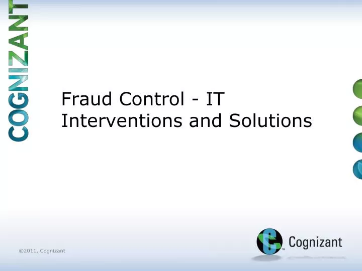 fraud control it interventions and solutions