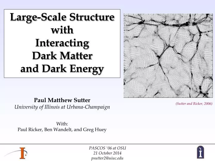 large scale structure with interacting dark matter and dark energy