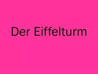 der eiffelturm